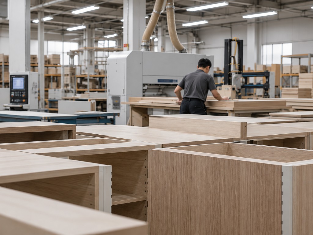 Custom cabinetry being produced in the workshop